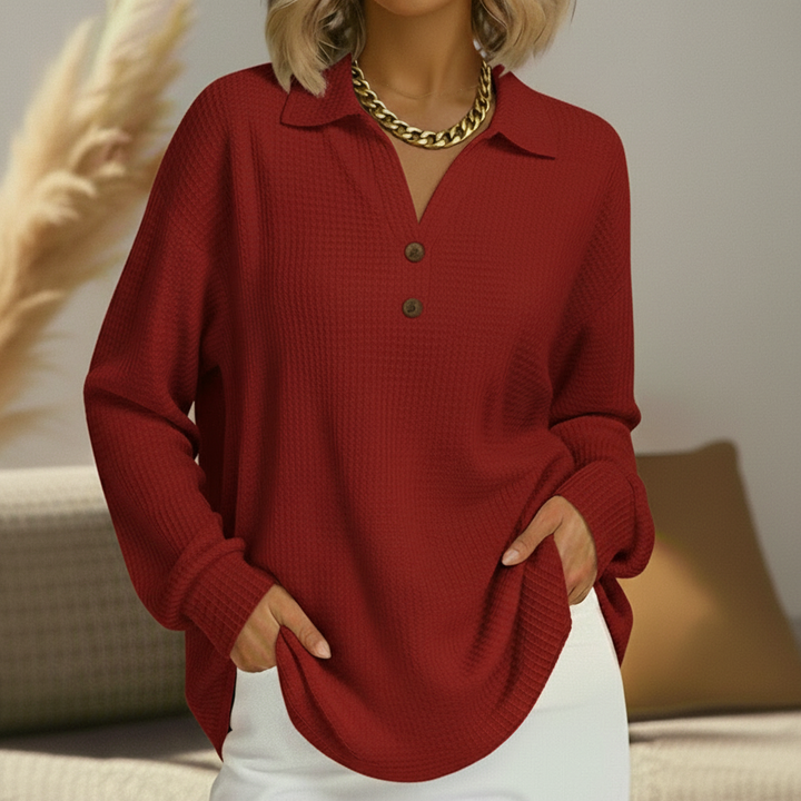 Paola | Maglia Morbida con Colletto Elegante