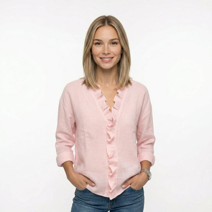 BELLA | BLUSA CON VOLANTES